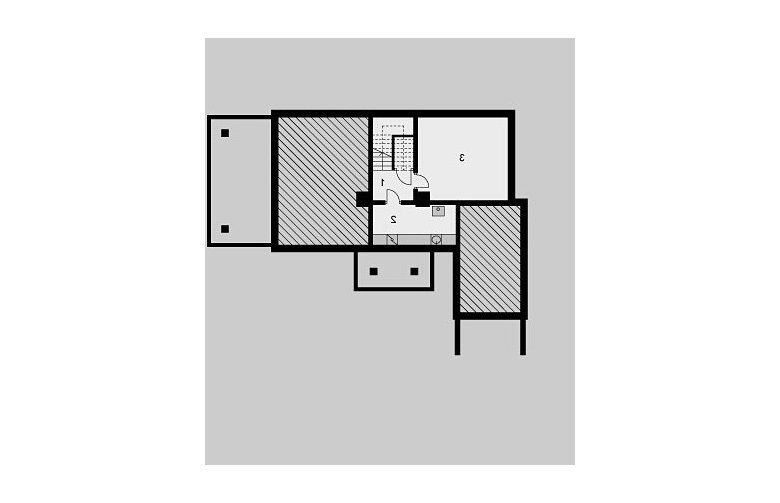 Projekt domu jednorodzinnego LK&551 - piwnica