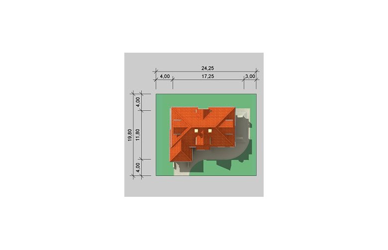 Projekt domu jednorodzinnego LK&551 - Usytuowanie