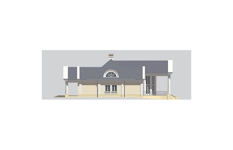 Projekt domu jednorodzinnego LK&557 - elewacja 2