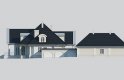 Projekt domu jednorodzinnego LK&562 - elewacja 3