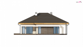 Elewacja projektu Z96 - 2 - wersja lustrzana