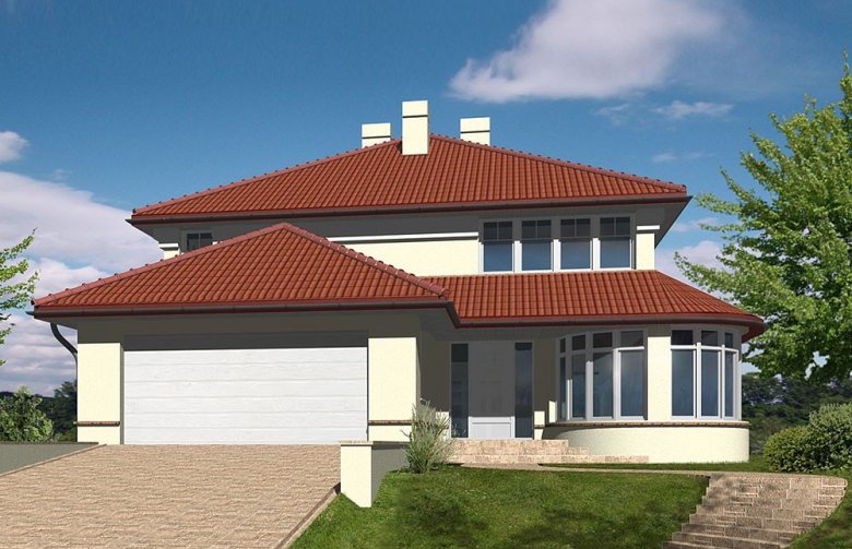 Projekt domu jednorodzinnego LK&567