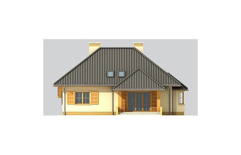 Projekt domu jednorodzinnego LK&569 - elewacja 3