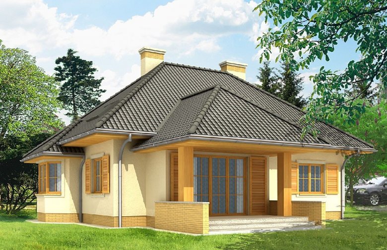 Projekt domu jednorodzinnego LK&569