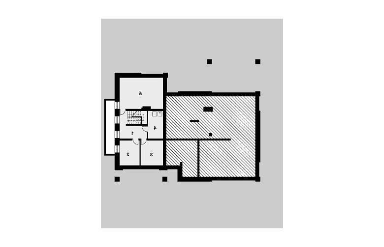 Projekt domu jednorodzinnego LK&574 - piwnica