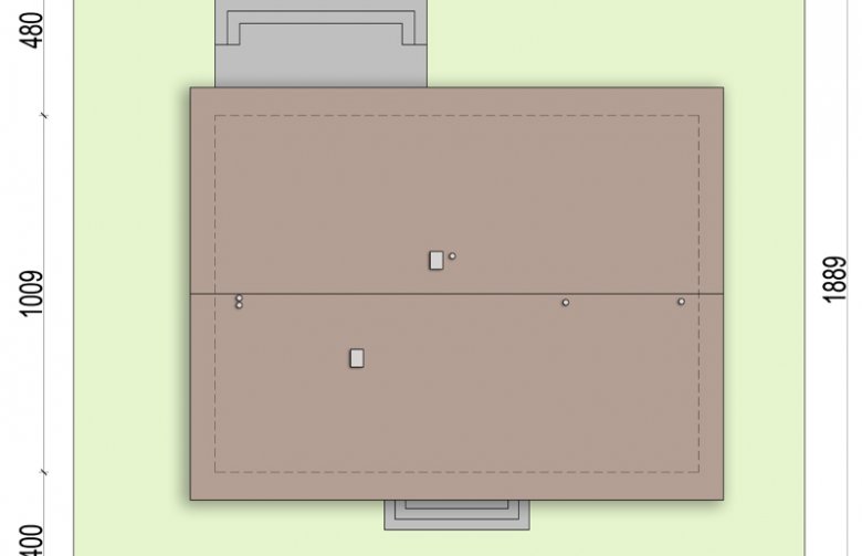 Projekt domu parterowego Daktyl 2 - Usytuowanie