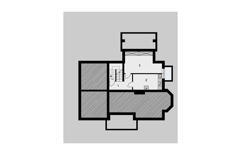 Projekt domu jednorodzinnego LK&579 - piwnica