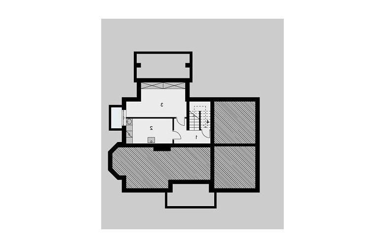 Projekt domu jednorodzinnego LK&579 - piwnica