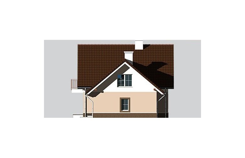 Projekt domu jednorodzinnego LK&588 - elewacja 4