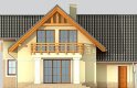 Projekt domu jednorodzinnego LK&591 - elewacja 3
