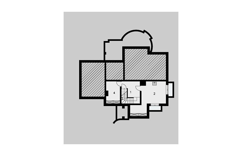Projekt domu jednorodzinnego LK&593 - piwnica