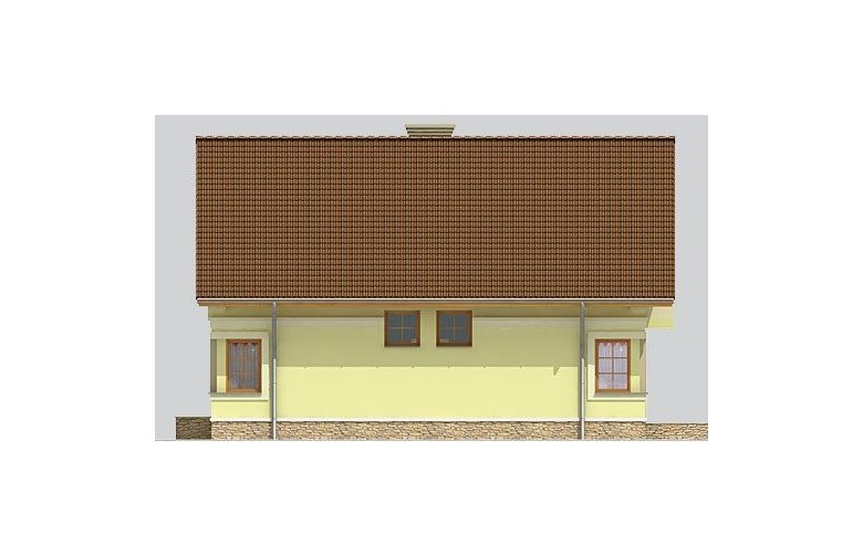 Projekt domu jednorodzinnego LK&595 - elewacja 2