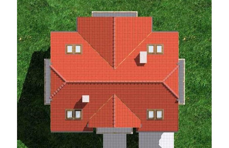 Projekt domu jednorodzinnego HG-C4 - Usytuowanie - wersja lustrzana