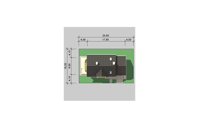 Projekt domu jednorodzinnego LK&597 - Usytuowanie