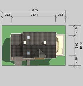 Usytuowanie budynku LK&597 w wersji lustrzanej