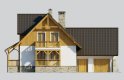 Projekt domu jednorodzinnego LK&599 - elewacja 2