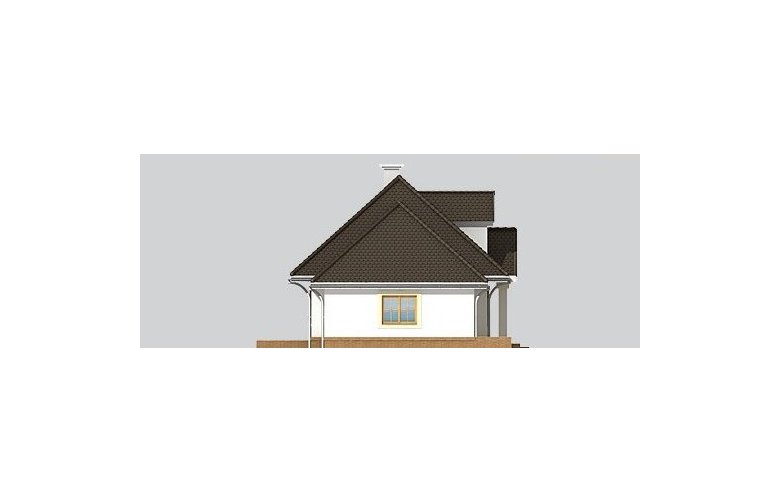 Projekt domu piętrowego LK&600 - elewacja 4