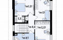 Projekt domu jednorodzinnego Z295 - rzut poddasza
