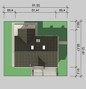 Usytuowanie budynku LK&603 w wersji lustrzanej