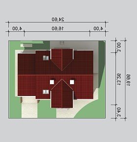 Usytuowanie budynku LK&604 w wersji lustrzanej