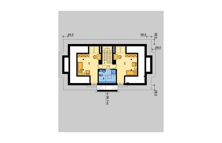 Projekt domu piętrowego LK&605 - poddasze