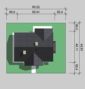 Usytuowanie budynku LK&610 w wersji lustrzanej