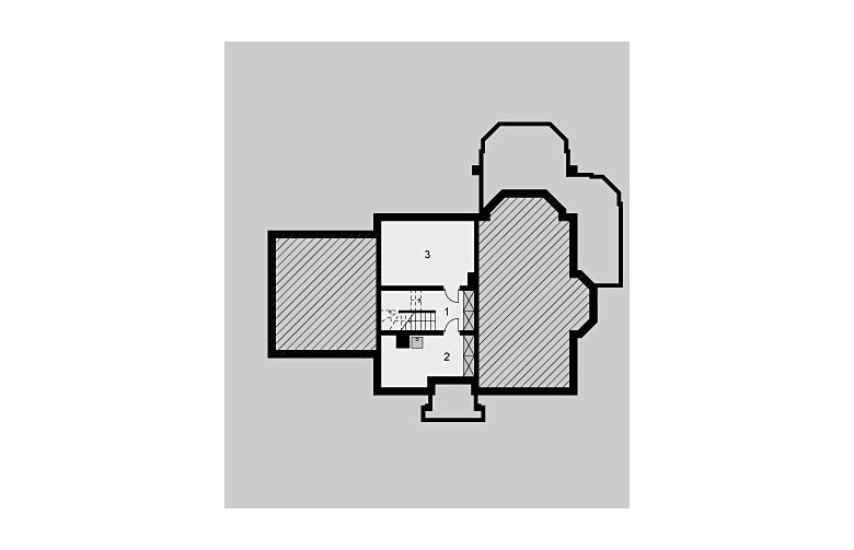 Projekt domu jednorodzinnego LK&614 - piwnica