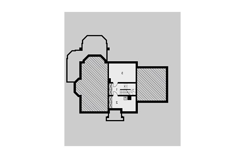 Projekt domu jednorodzinnego LK&614 - piwnica
