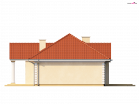 Elewacja projektu Z2 D - 3 - wersja lustrzana