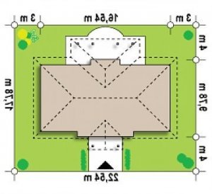 Usytuowanie budynku Z5 w wersji lustrzanej