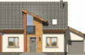 Projekt domu jednorodzinnego ESEJ - elewacja 4