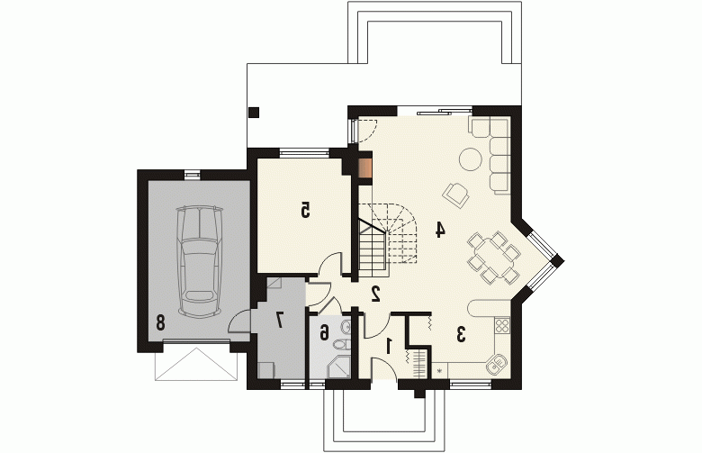 Projekt domu jednorodzinnego ESEJ - 