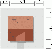 Usytuowanie budynku ESEJ w wersji lustrzanej