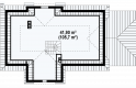 Projekt domu jednorodzinnego Z2 + L GP2 - rzut poddasza