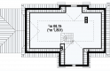 Projekt domu jednorodzinnego Z2 + L GP2 - rzut poddasza