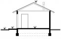 Projekt domu nowoczesnego G5 - Budynek gospodarczy - przekrój 1