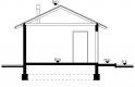 Projekt domu nowoczesnego G5 - Budynek gospodarczy - przekrój 1