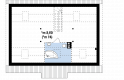 Projekt domu parterowego Z12 - rzut poddasza