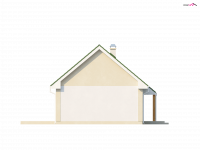 Elewacja projektu Z12 D - 4 - wersja lustrzana