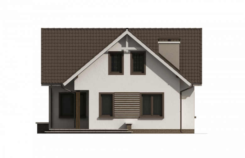 Projekt domu jednorodzinnego Z13 - elewacja 3