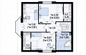 Projekt domu dwurodzinnego Z28 - rzut poddasza