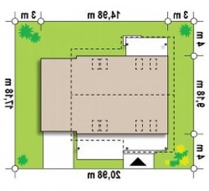 Usytuowanie budynku Z36 w wersji lustrzanej