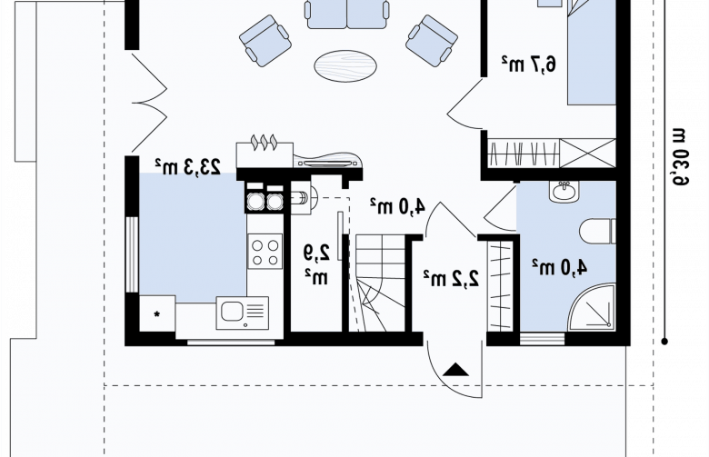 Projekt domu z bala Z39 D - 