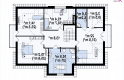 Projekt domu dwurodzinnego Z46 - rzut poddasza