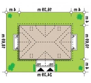 Usytuowanie budynku Z46 w wersji lustrzanej