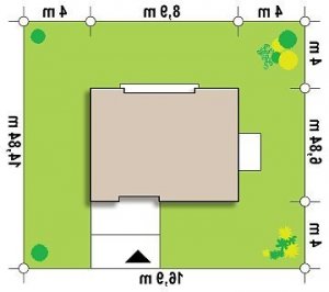 Usytuowanie budynku Zu2 w wersji lustrzanej