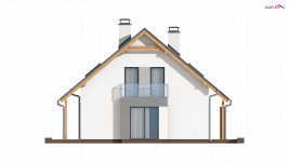 Elewacja projektu Z92 - 1 - wersja lustrzana