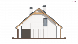 Elewacja projektu Z92 - 4 - wersja lustrzana