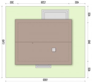 Usytuowanie budynku Daktyl w wersji lustrzanej