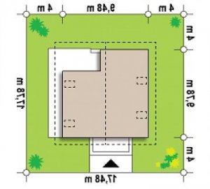 Usytuowanie budynku Z62 w wersji lustrzanej